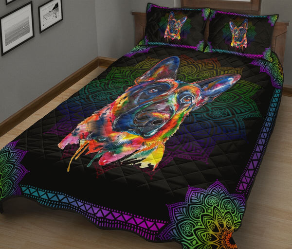 Quilt Bed Set - German Shepherd 25 - Love Quilt Bedding Set