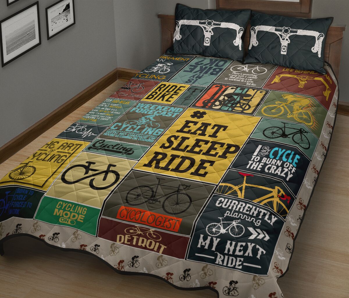 Cycling Is My Bike Ok - Bed Set - Love Quilt Bedding Set