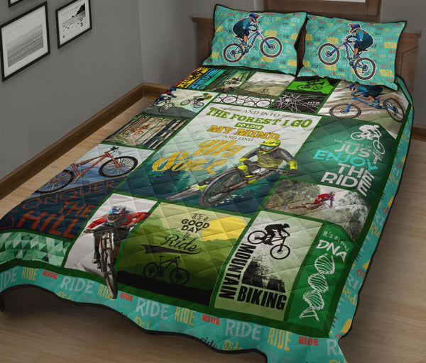 Moutain Biking - Bed Set - Love Quilt Bedding Set