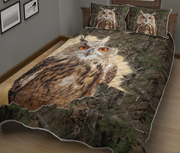 Owl Tree Tear Quilt Bed Set - Love Quilt Bedding Set