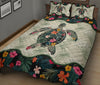 Turtle Tropical Style Quilt Bed Set - Love Quilt Bedding Set