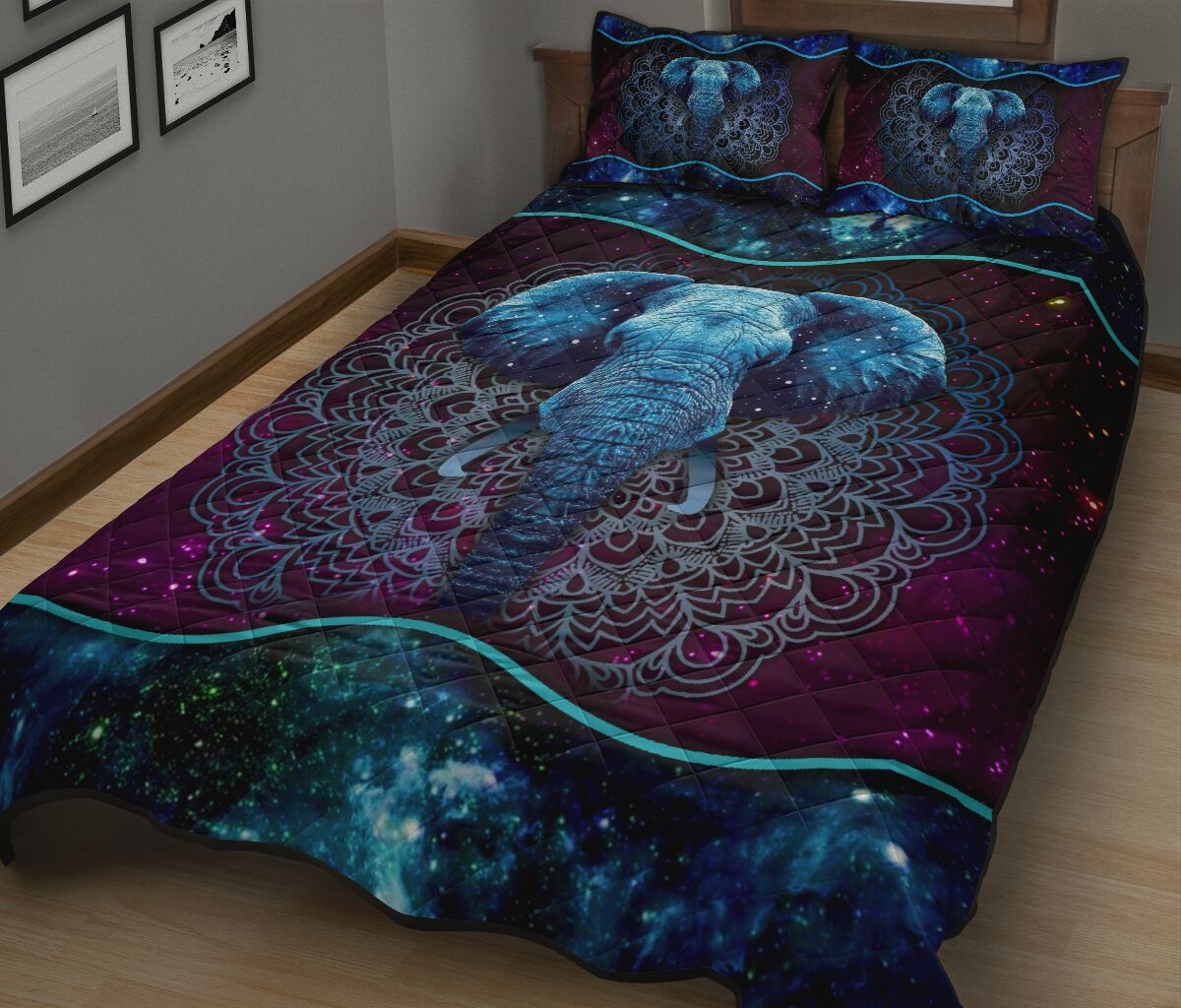 Quilt Bed Set - Elephant 90 - Love Quilt Bedding Set
