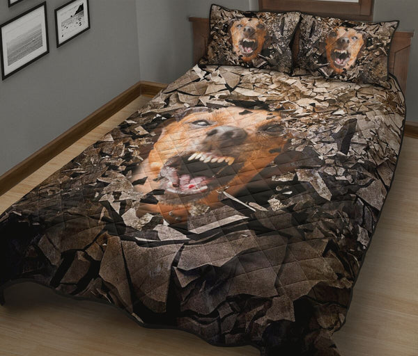 Dachshund Angry - Bed Set- Love Quilt Bedding Set