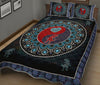 Dinosaur Mandala Ying And Yang Style Quilt Bed Set - Love Quilt Bedding Set