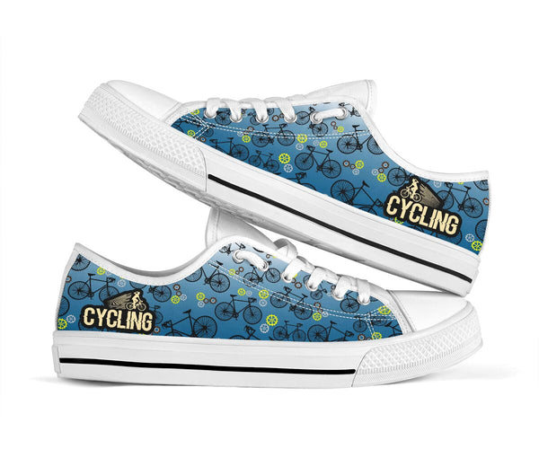 Cycling Patern Low Top Shoe - Love Low Top Shoes