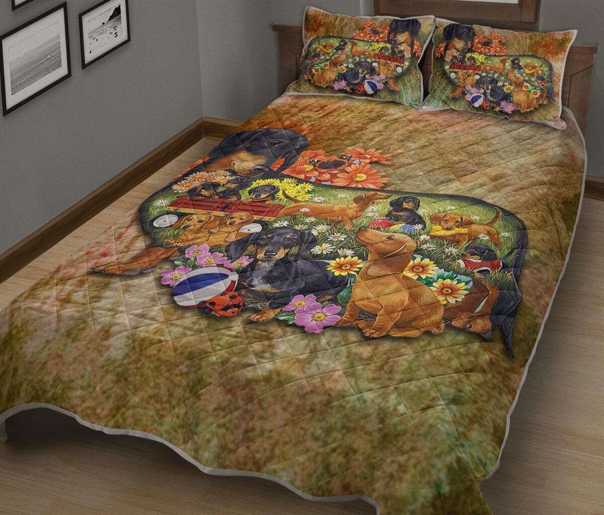 Dachshund Mom - Bed Set - Love Quilt Bedding Set