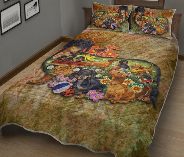 Dachshund Mom - Bed Set - Love Quilt Bedding Set