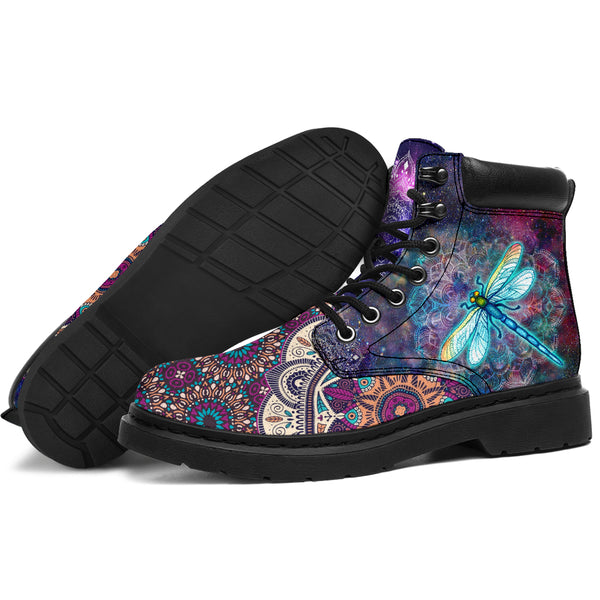 Dragonfly Galaxy Mandala Sky - Love All Season Boots