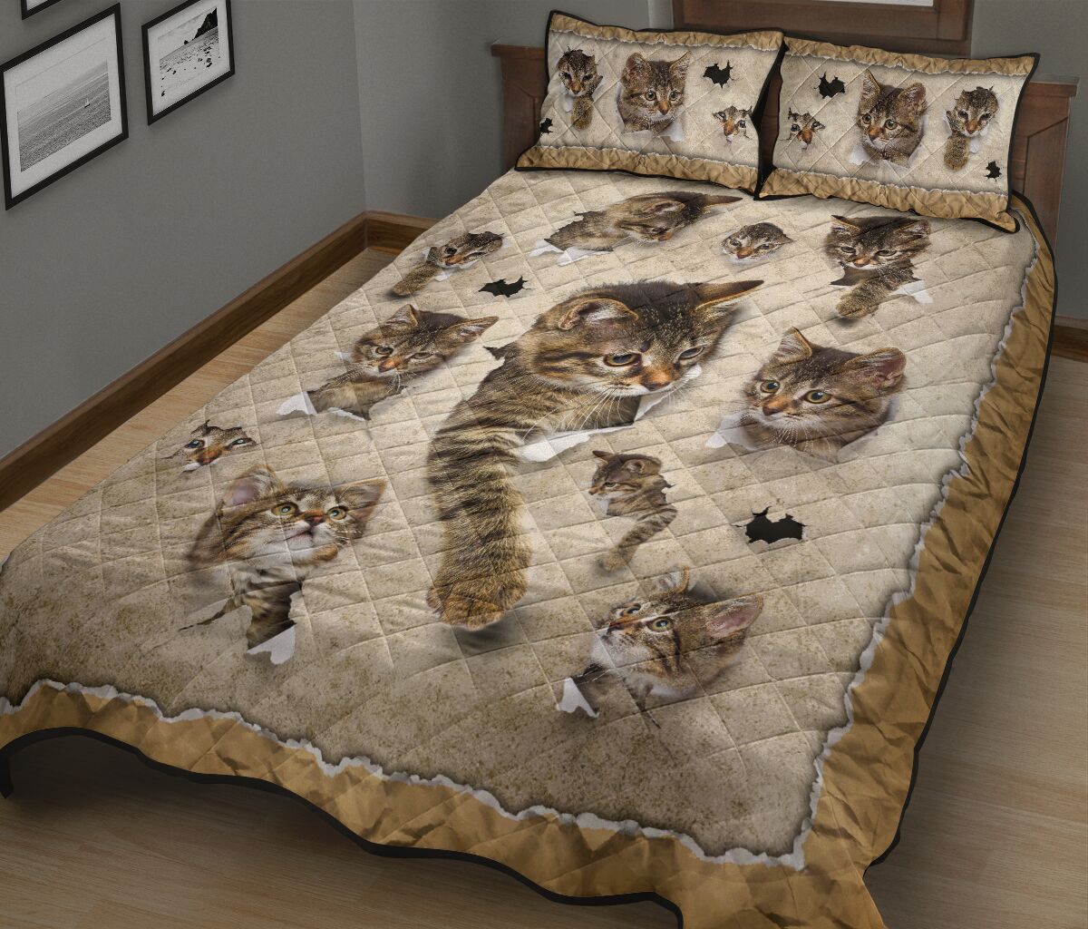 Quilt Bed Set - Cat 82 - Love Quilt Bedding Set