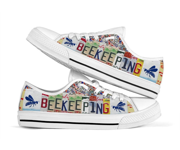 Beekeeping License Plates Low Top Shoes