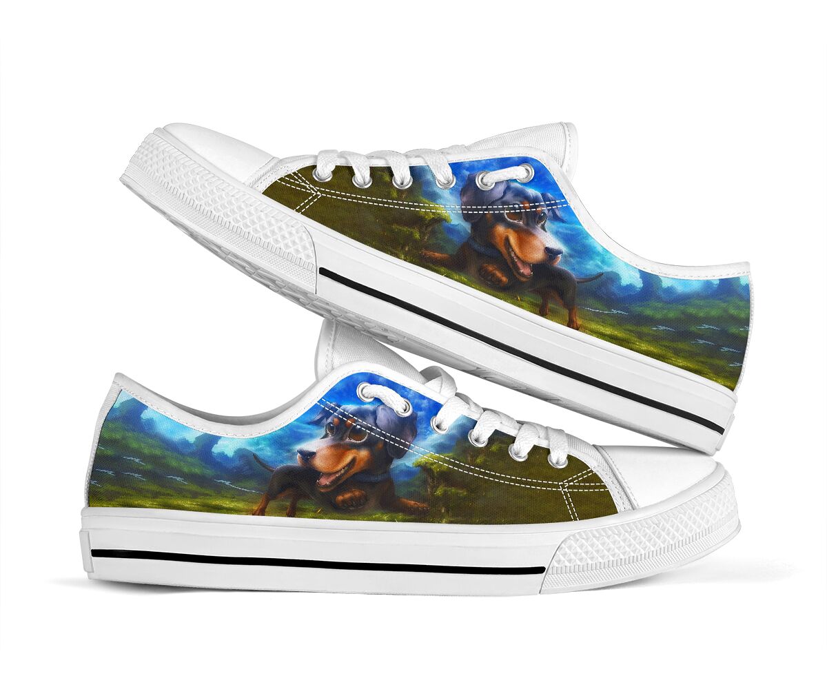 Dachshund Hangout - Low Top Shoe - Love Love Top Shoes