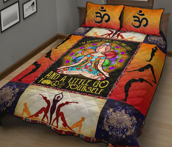 Hatha Yoga Mandala Color - Bed Set - Love Quilt Bedding Set