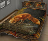 Fox Art Quilt Bed Set 5- Love Quilt Bedding Set