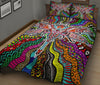 Dragonfly Colorful Style Quilt Bed Set - Love Quilt Bedding Set