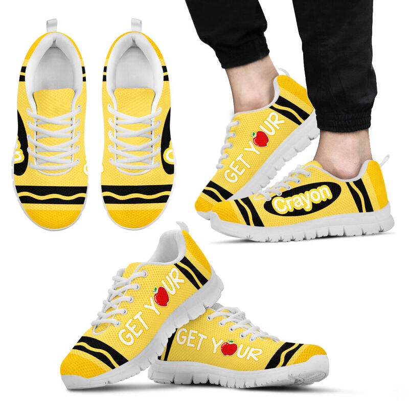 Get Your Crayon Yellow Kd Sneakers, Running Shoes, Shoes For Women, Shoes For Men, Custom Sh- Love Sneakers