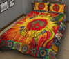 Hippie Sunflower Style Quilt Bed Set - Love Quilt Bedding Set