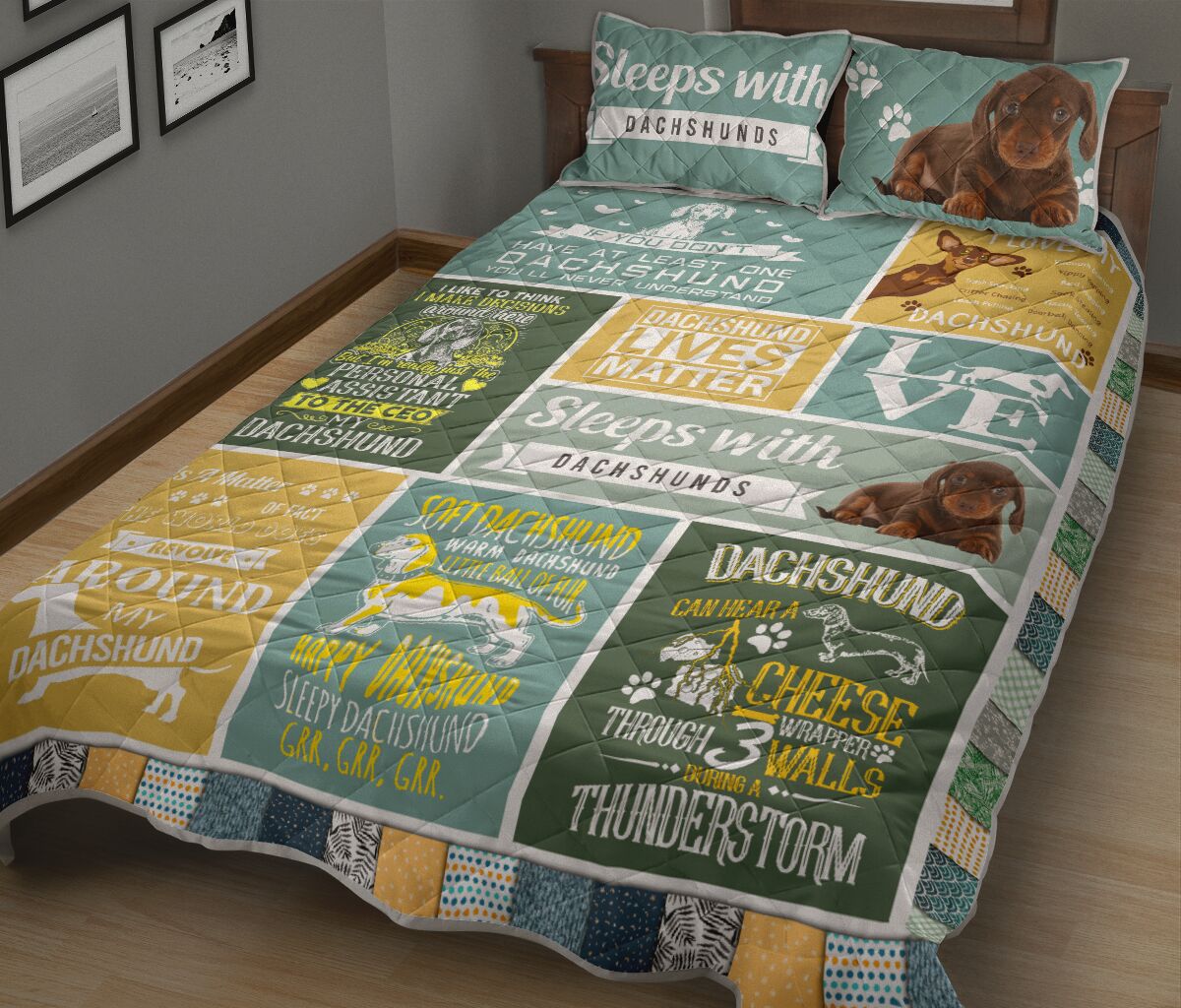 Dachshund Lover - Bed Set - Love Quilt Bedding Set