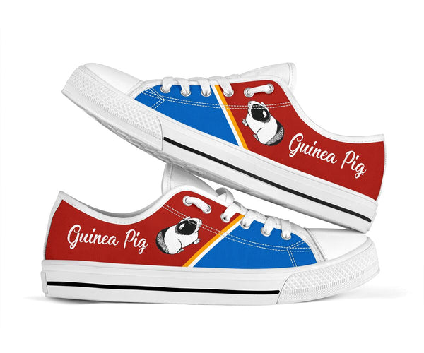 Guinea Pig Red And Blue - Low TopShoe - Love Love Top Shoes