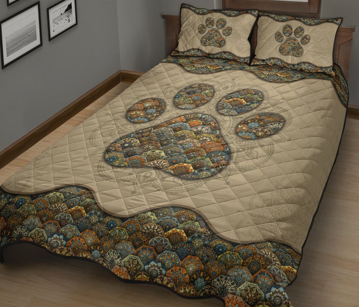 Quilt Bed Set - Mandala Lover - Paw 53 - Love Quilt Bedding Set