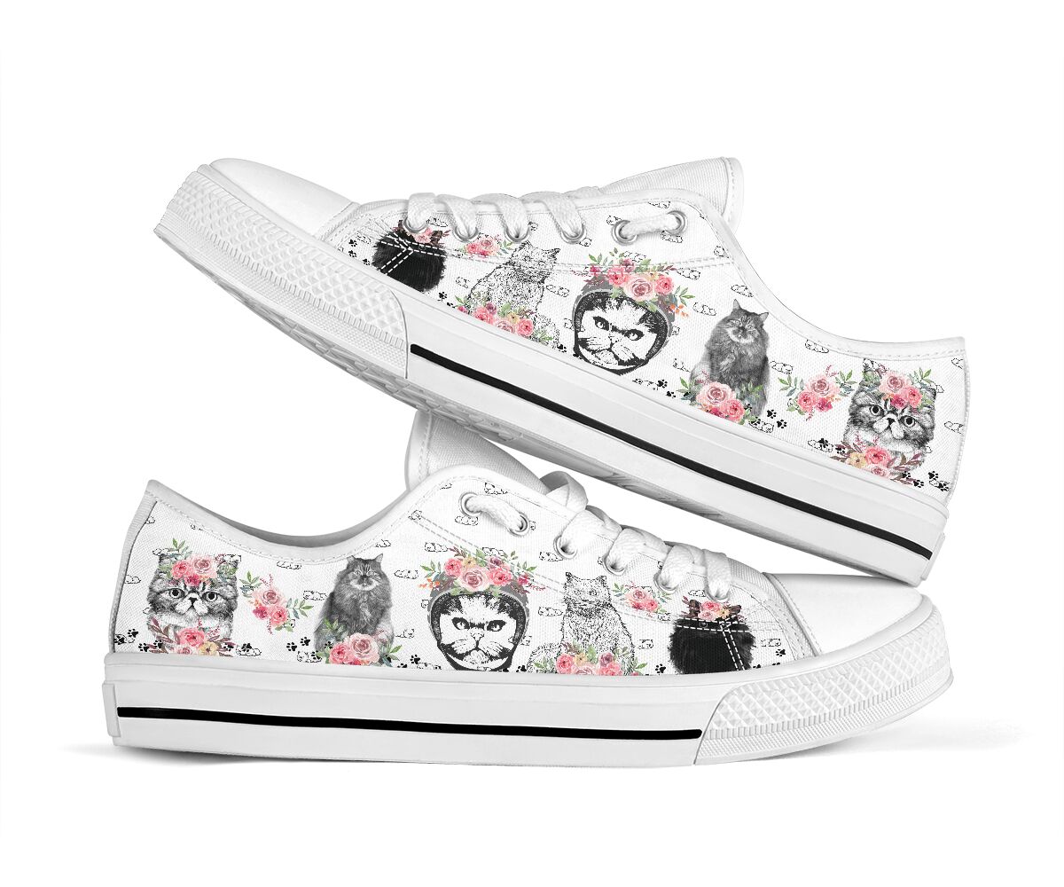 Low Top - Persian Cat Shoe - Love Love Top Shoes