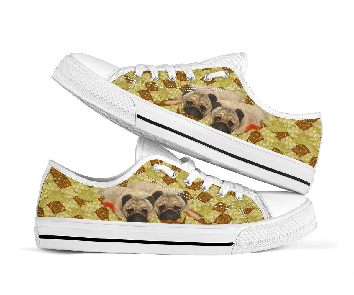 Pug Couple - Low TopShoe - Love Love Top Shoes