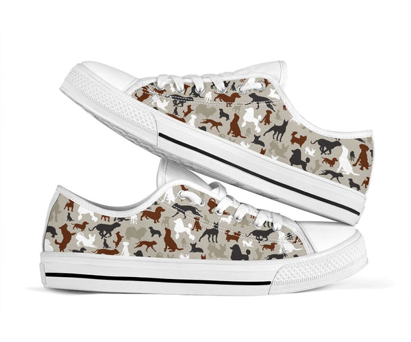 All Dogs Pattern Low Top Shoes