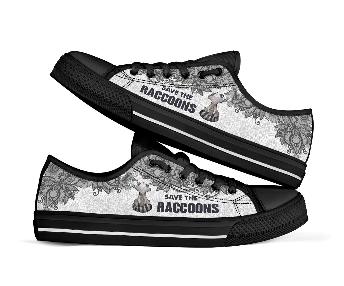 Save The Raccoons - Raccoons Low Top Shoes