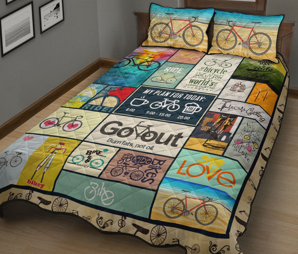 Cycling Go Out - Quilt Bed Set - Love Quilt Bedding Set