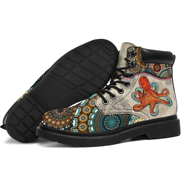 Octopus - Vintage Mandala Asboot - Love All Season Boots