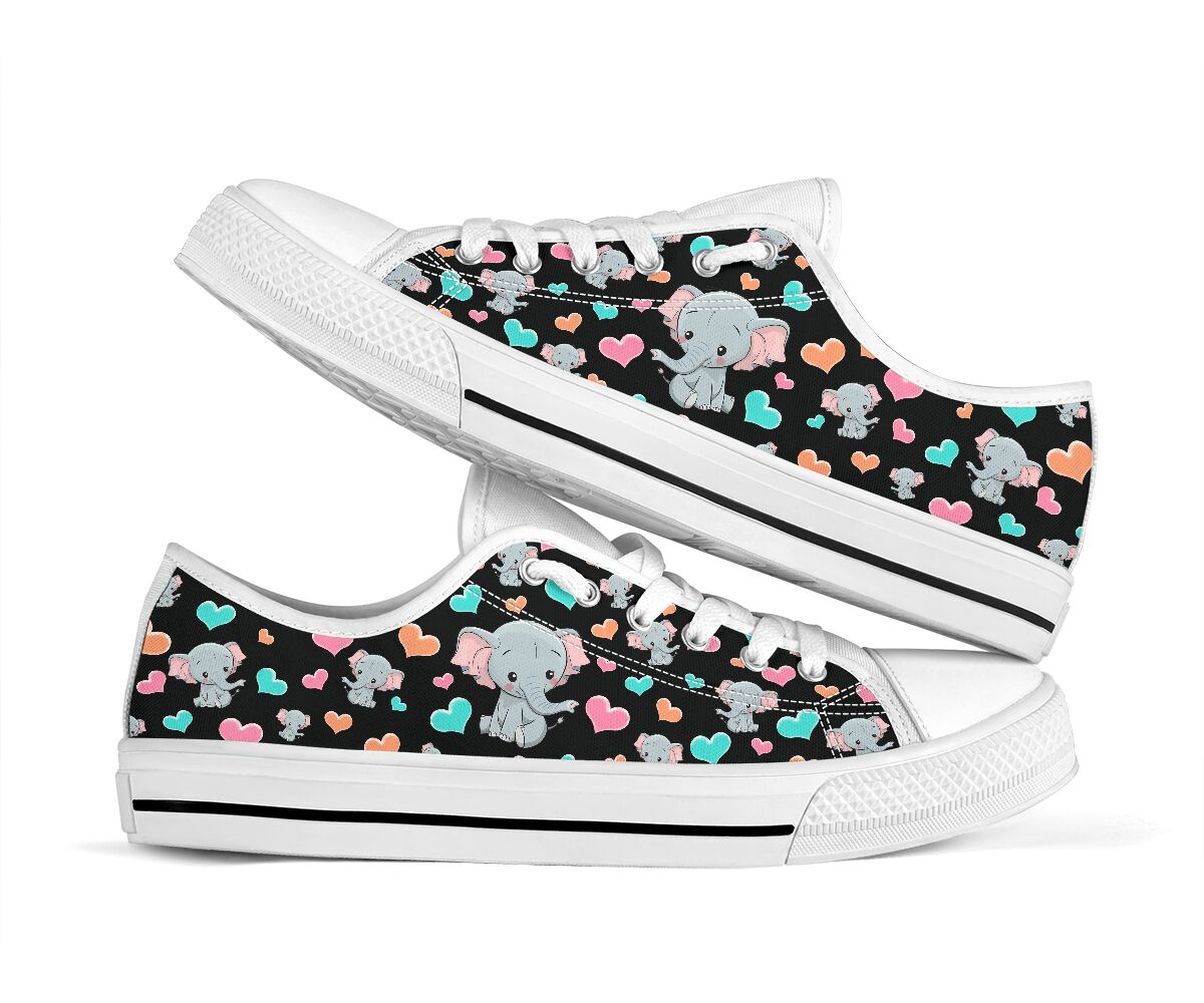 Elephant Heart Low Top Shoes