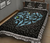 Dolphin Heart Cartoon Style Quilt Bed Set - Love Quilt Bedding Set