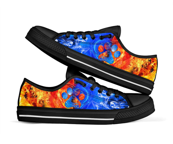 Dog Paw Fire Water - Low Top Shoe - Love Love Top Shoes