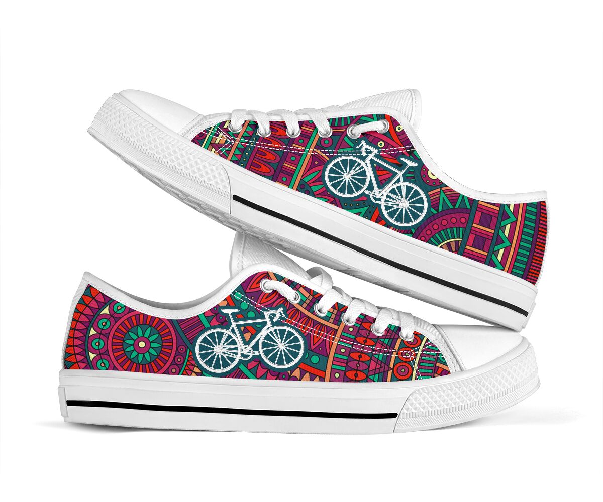 Cycling Ethnic Mandala - Low Top Shoe - Love Love Top Shoes