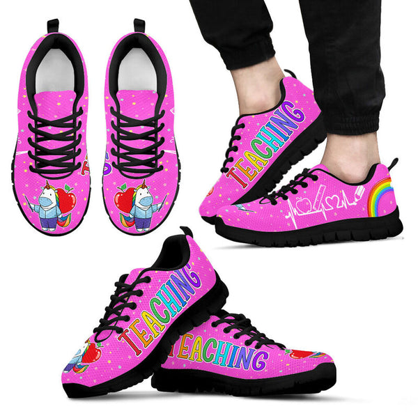 Teaching Unicorn Shoes Sneakers, Running Shoes, Shoes For Women, Shoes For Men, Custom Shoes- Love Sneakers