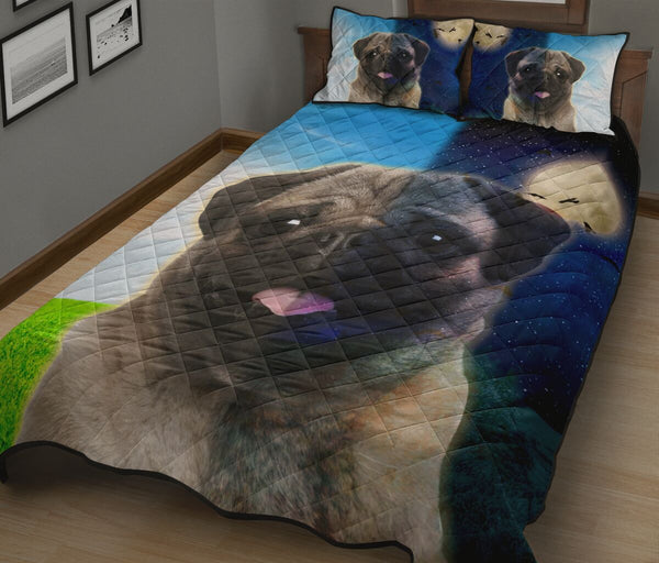 Pug Day And Night - Bed Set - Love Quilt Bedding Set