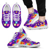 Art Teacher Abc- Purple Sneakers, Running - Love Sneakers