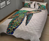 Turtle Drawn Art Style Quilt Bed Set - Love Quilt Bedding Set