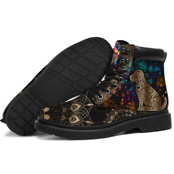 Dog Henna With Watercolor Asboot - Tl - Love All Season Boots