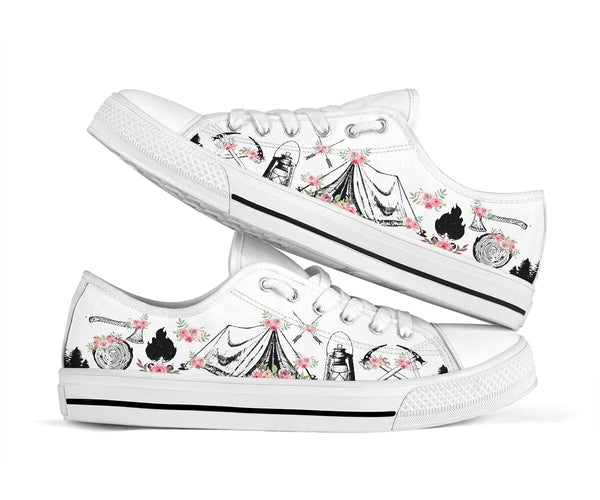 Low Top - Camping - Flower Style Shoe - Love Love Top Shoes