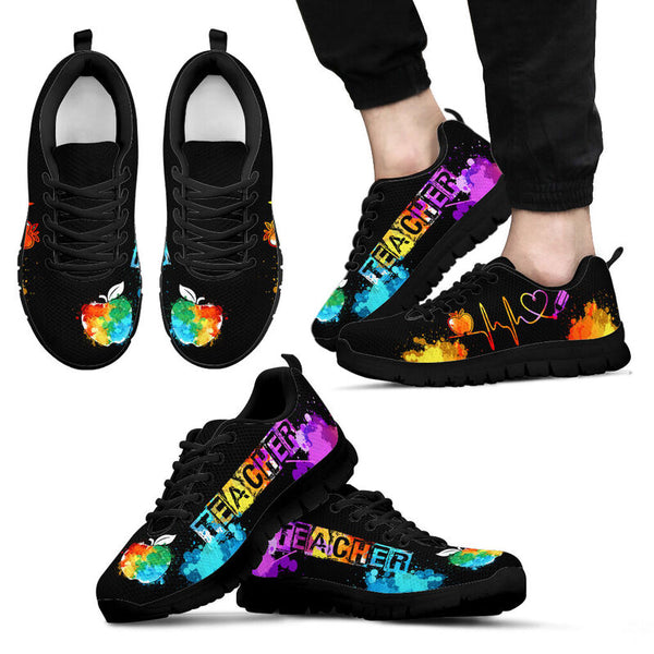 Teacher Art Heartbeat Kd Sneakers, Running Shoes, Shoes For Women, Shoes For Men, Custom Sh- Love Sneakers