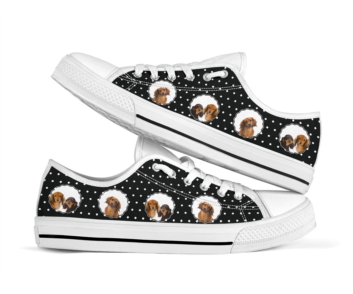 Dachshund Low Top Shoes - Love Low Top Shoes
