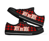 Pig Cute Caro Red Low Top Shoes