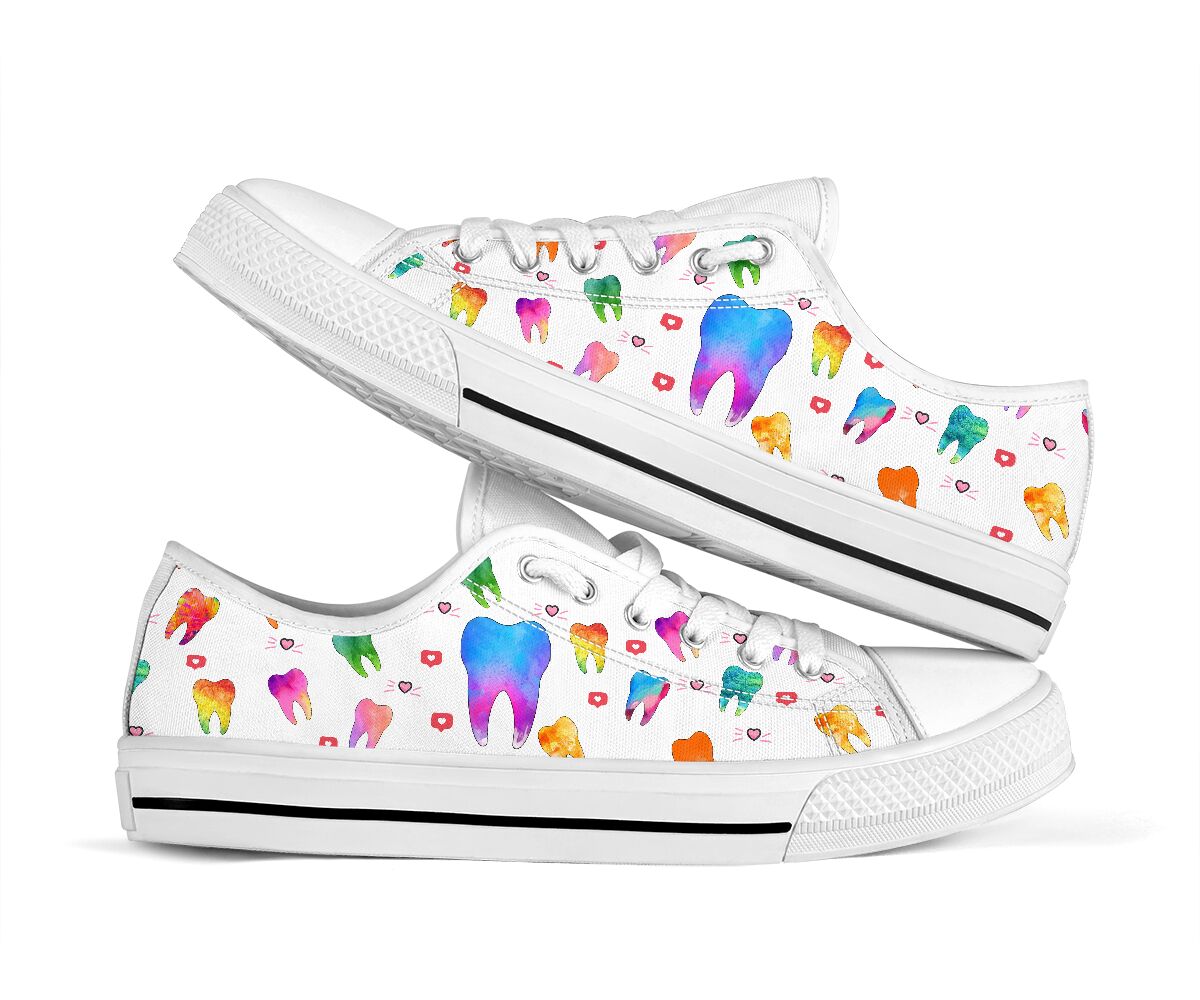 Dentist White - Low Top Shoe - Love Love Top Shoes
