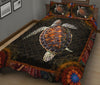 Turtle Mandala Style Quilt Bed Set - Love Quilt Bedding Set