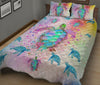 Turtle Color- Quilt Bed Set - Love Quilt Bedding Set