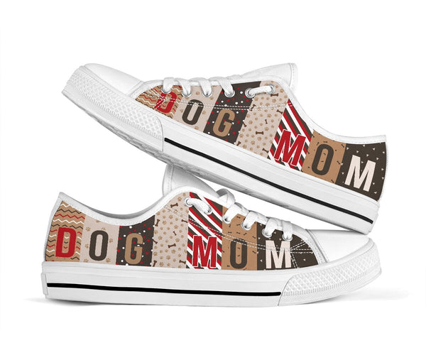 Dog Mom Pattern Vector Low Top -  Shoes