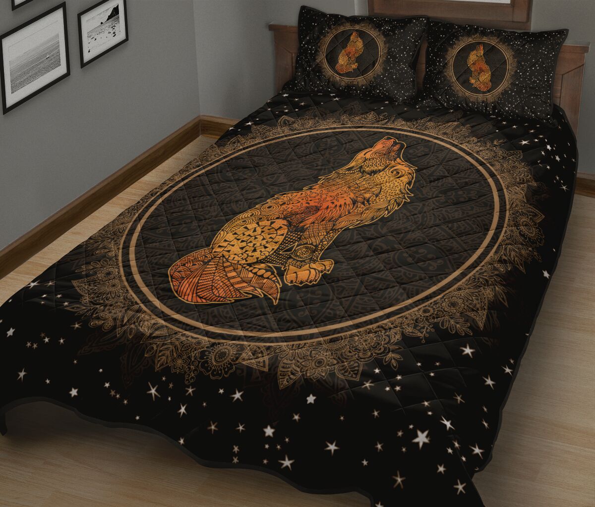 Quilt Bed Set - Wolf 2 - Love Quilt Bedding Set