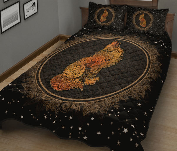 Quilt Bed Set - Wolf 2 - Love Quilt Bedding Set