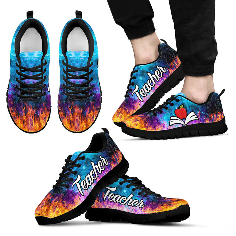 Teacher- Galaxy- Fire Kd Sneakers, Running Shoes, Shoes For Women, Shoes For Men, Custom Sh- Love Sneakers