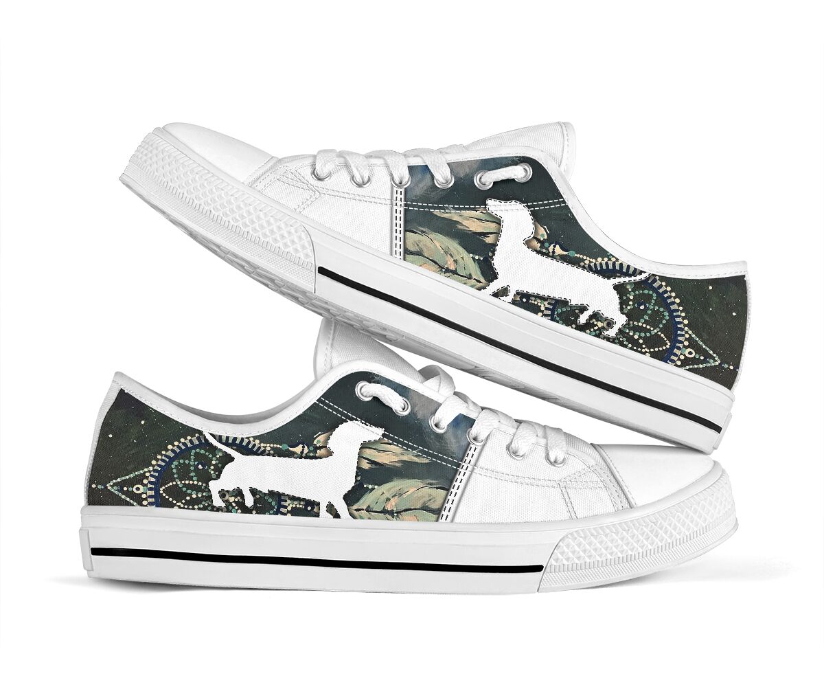Dachshund Dream Night - Low Top Shoe - Love Love Top Shoes
